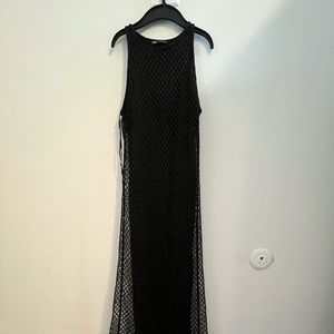 ZARA NEVER WORN MIDI MESH DRESS!